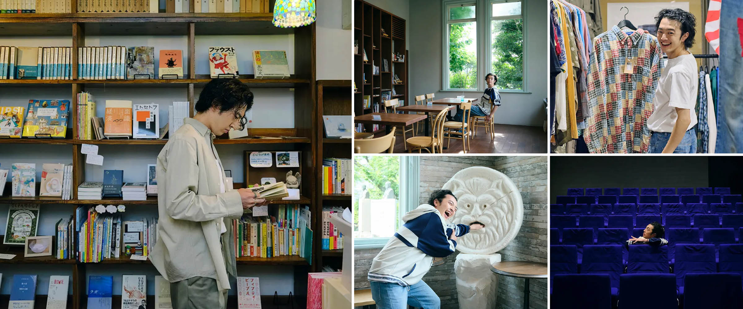 多摩エリアの5つのお店を体験している荒谷さん