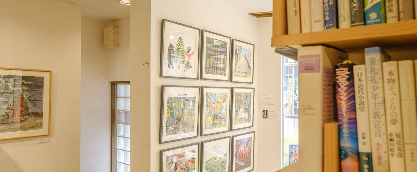 この日は樋口達也個展 “Fire & Pine”を開催中